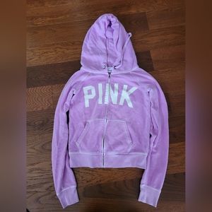 Pink (Victoria Secret) zip up hoodie